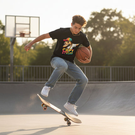 Capybara Graphic T Shirt Capy Styles Streetwear Tee Skating Casual