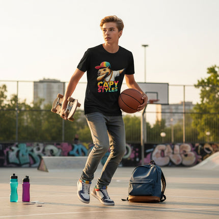 Capybara Graphic T Shirt Capy Styles Streetwear Tee Skating Casual