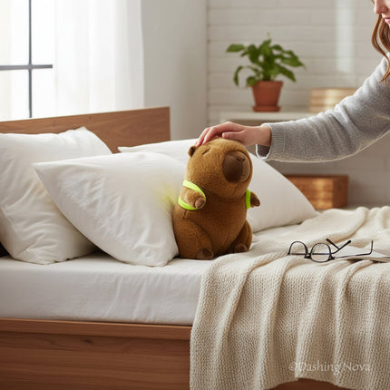 Soft Capybara Plush Toy with Turtle Backpack – Kid - Friendly Gift