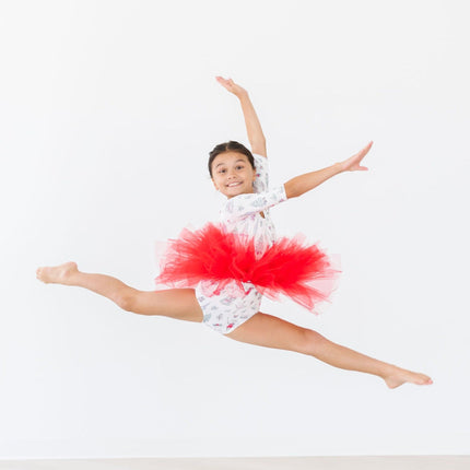 Clara's Christmas 3/4 Tutu Leotard - Dashing Nova