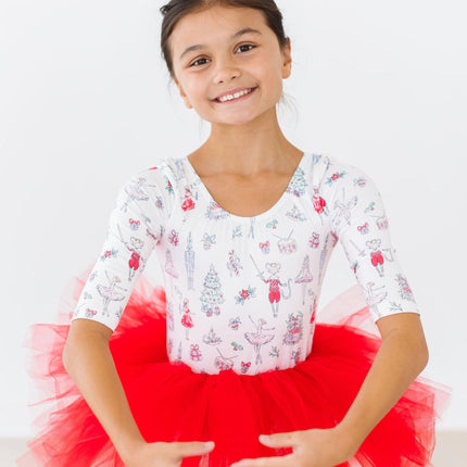Clara's Christmas 3/4 Tutu Leotard - Dashing Nova