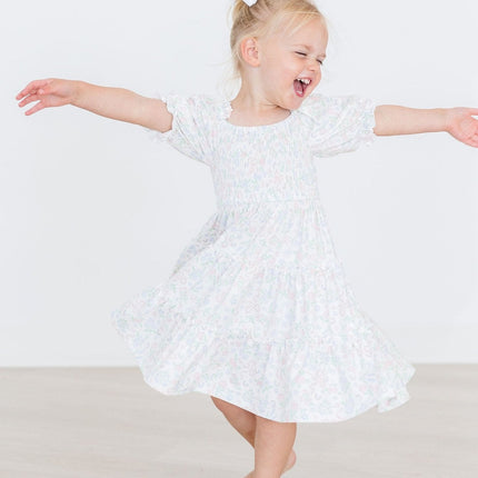 Cloud 9 Smocked Ruffle Dress - Dashing Nova