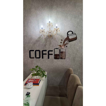 Coffee Shop Wall Decor – Self-Adhesive Acrylic Art for Business