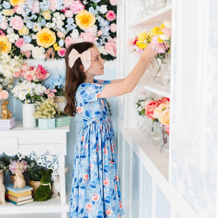 Country Blooms S/S Pocket Twirl Dress