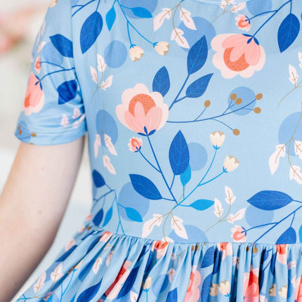 Country Blooms S/S Pocket Twirl Dress