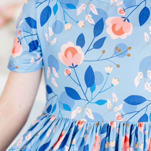 Country Blooms S/S Pocket Twirl Dress