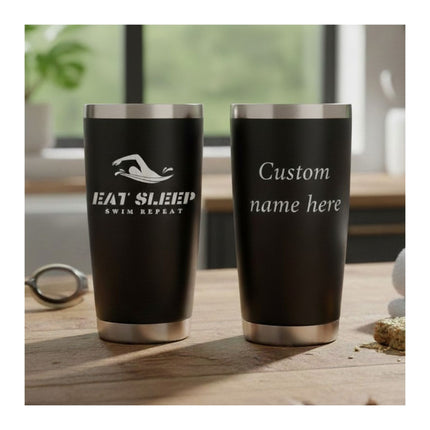 Custom Tumbler Gift for Swimmers Coaches Personalized Name