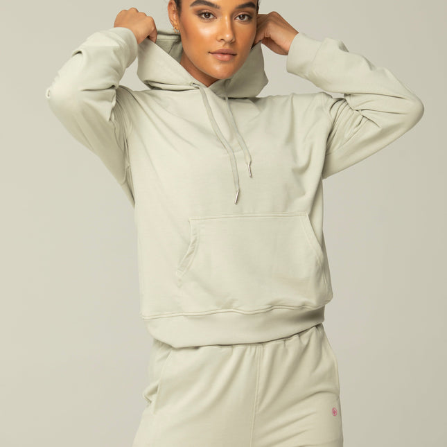 Luna Relaxed Fit Hoodie for Women – Soft Cotton Blend Athleisure Sweatshirt with Kangaroo Pocket