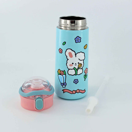 16.9 oz Custom Name Water Bottle for Kids – Crown Frame & Cute Stickers