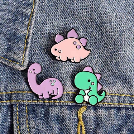 Adorable Jurassic Lapel Pin – Fun Dinosaur Accessory for Women