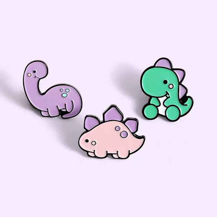 Adorable Jurassic Lapel Pin – Fun Dinosaur Accessory for Women