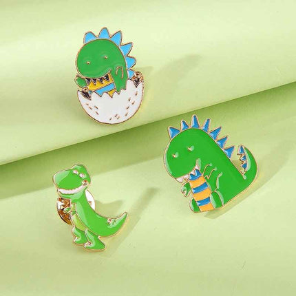 Adorable Jurassic Lapel Pin – Fun Dinosaur Accessory for Women