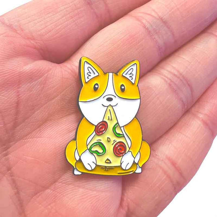 Adorable Corgi Lapel Pin for Dog Lovers and Pin Collectors