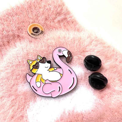 Adorable Corgi Lapel Pin for Dog Lovers and Pin Collectors