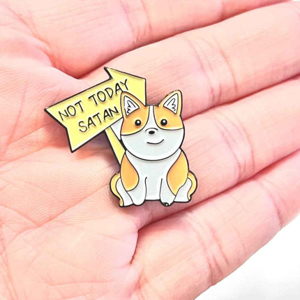 Adorable Corgi Lapel Pin for Dog Lovers and Pin Collectors