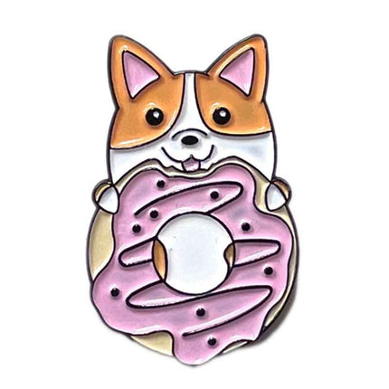 Adorable Corgi Lapel Pin for Dog Lovers and Pin Collectors