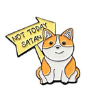 Corgi with a Sign