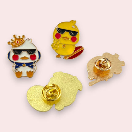 Cute Duck Pin – What the Duck Enamel Lapel for Jackets or Hats