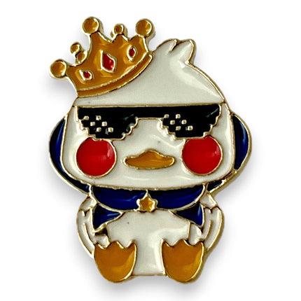 Cute Duck Pin – What the Duck Enamel Lapel for Jackets or Hats