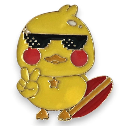 Cute Duck Pin – What the Duck Enamel Lapel for Jackets or Hats