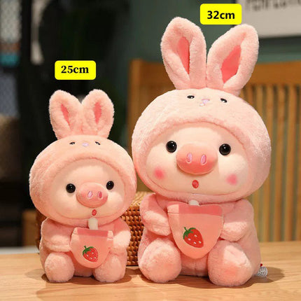 Cute Piggy Boba Plush – Must - Have for Stuffed Animal Lovers