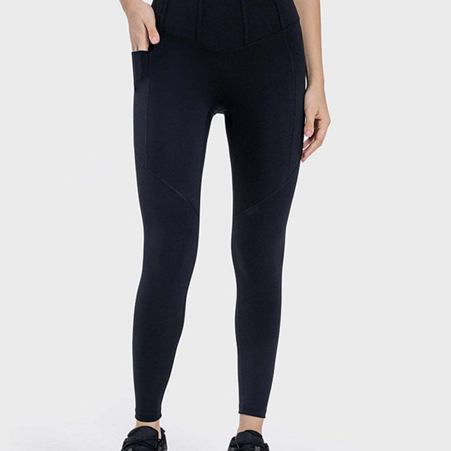 Essential High-Waisted Compression Leggings for Women – Sculpting Tummy Control Workout Pants