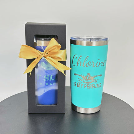 Dashing Nova ™ Personalized Custom Name Tumbler Inspirational Quotes Best Presents Swim Gifts for Swimmers and Coaches