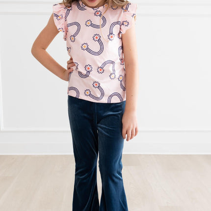 Denim Blue Velvet Bells - Dashing Nova