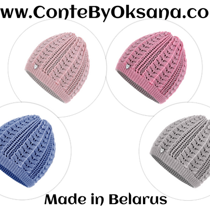 Conte/Esli Double knitted children's hats - For Girls (16С-99СП)