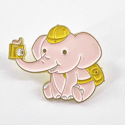 Cute Elephant Selfie Pins – Quirky Accessories for Animal Lovers