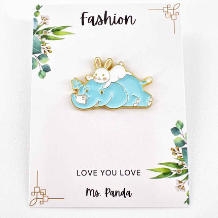 Cute Elephant Selfie Pins – Quirky Accessories for Animal Lovers