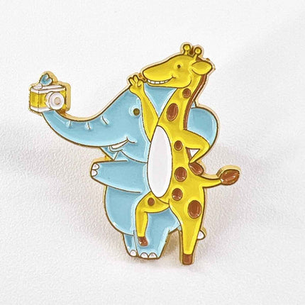Cute Elephant Selfie Pins – Quirky Accessories for Animal Lovers