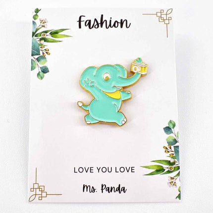 Cute Elephant Selfie Pins – Quirky Accessories for Animal Lovers