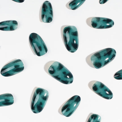 Emerald Amber | Soft & Durable Press-On Nails - Dashing Nova
