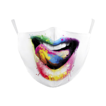 Digital Printing Halloween Skull Pumpkin Creative Design Double-layer Dustproof Mask