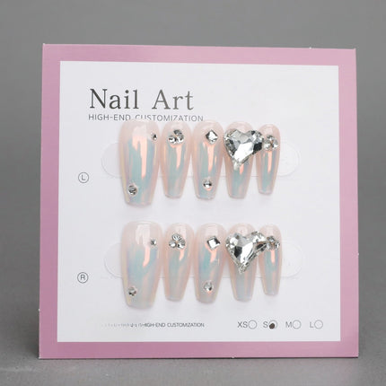 Classic White Acrylic Nails with Designs