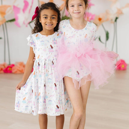 Fairy Princess 3/4 Sleeve Tutu Leotard - Dashing Nova