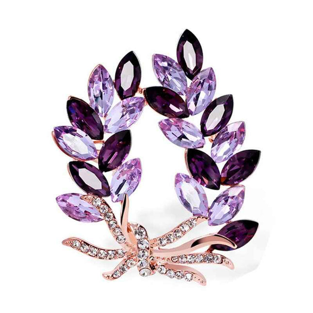 Bauhinia Flower Brooch – Sparkling Rhinestone Alloy Accessory