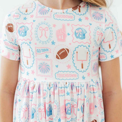 Game Day Girlie S/S Pocket Twirl Dress