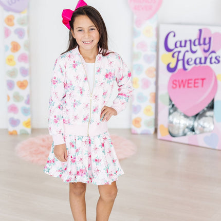 Gingham Bows Ruffle Twirl Skort - Dashing Nova