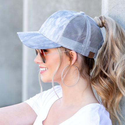 CC Tie Dye Ponytail Caps