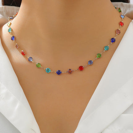 Colorful Geometric Heart Candy Jewelry Set
