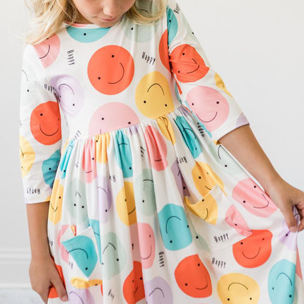 Happy Days 3/4 Pocket Twirl Dress - Dashing Nova