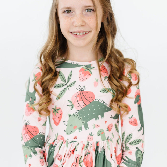 Hear Me Roar 3/4 Sleeve Pocket Twirl Dress - Dashing Nova