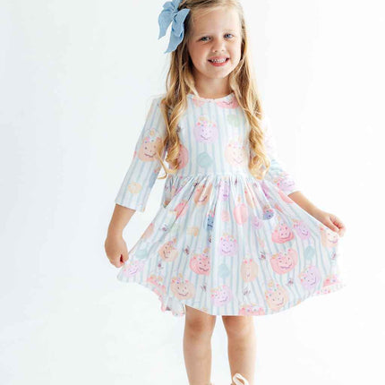 Here for the Candy 3/4 Sleeve Pocket Twirl Dress
