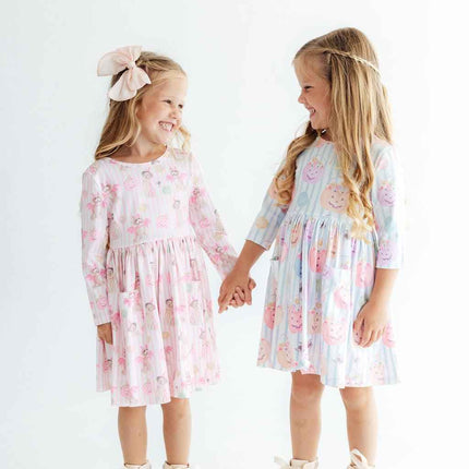 Here for the Candy 3/4 Sleeve Pocket Twirl Dress