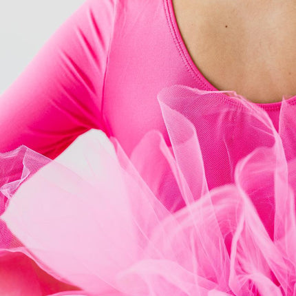 Hot Pink 3/4 Tutu Leotard - Dashing Nova