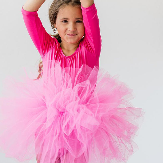 Hot Pink 3/4 Tutu Leotard - Dashing Nova