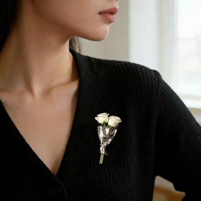 Beautiful Bouquet Brooch Pin