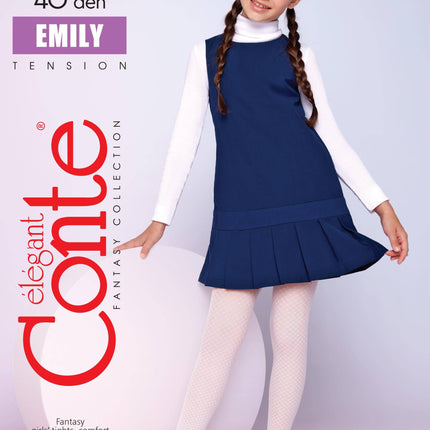 Conte Emily 40 Den - Fantasy Openwork Ajour Tights For Girls - 4yr. 6yr. 8yr. 10yr. 12yr. (20С-112СП)